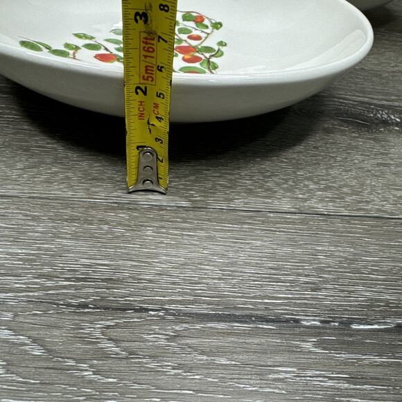 Ceramisia Italy stoneware Serving Bowl Apple tree 10” Pasta Bowl ~set Of 3 - Picture 9 of 12